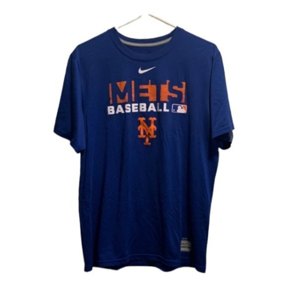 NY New York Mets Nike Blue Dri-Fit Royal Authentic Collection Performance Shirt
